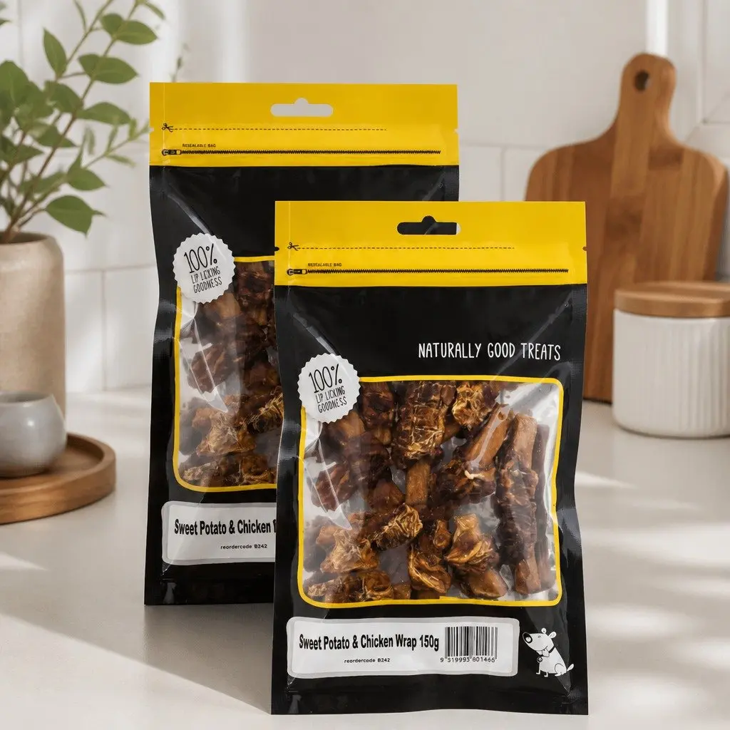 Dog Treats Sweet Potato Chicken Breast Bite-Sized High Protein Low Fat 150g