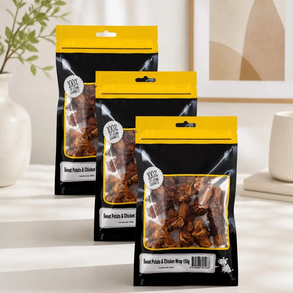 Dog Treats Sweet Potato Chicken Breast Bite-Sized High Protein Low Fat