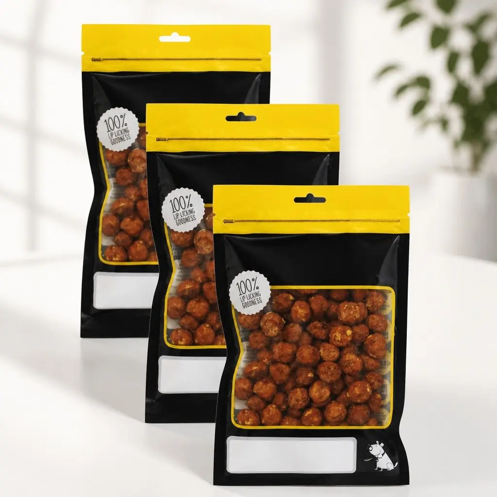 Chicken Meat Balls Dog Treats Soft Chewy 3 Pack High Protein Low Fat