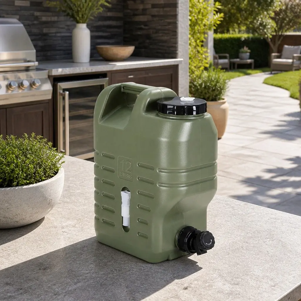 12L Green Water Container for Hydration
