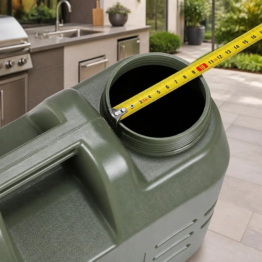 Water Container Green 12L Adjustable Faucet Wide Opening Food-grade PE