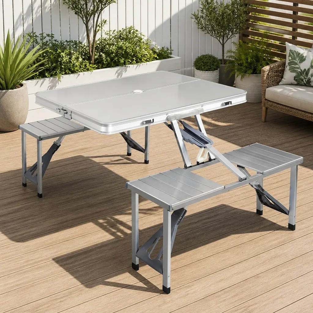 Camping Table Set for Easy Transport