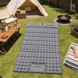Self Inflating Camping Mattress Air Bed Double 9cm Thickness Sleeping Mat Carry