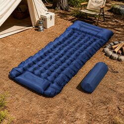 Quickly Inflatable Self-Inflating Air Bed for Camping