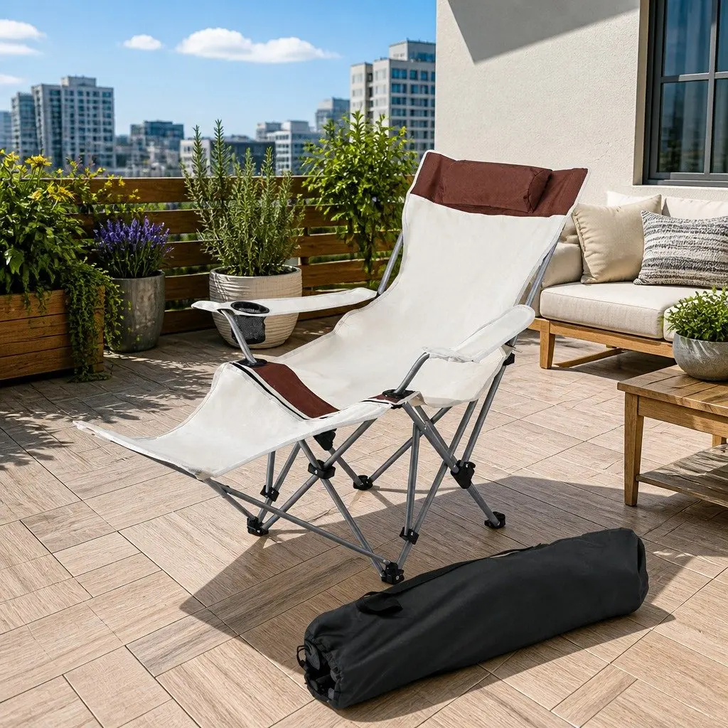 Reclining Camping Chair for Outdoor Relaxation