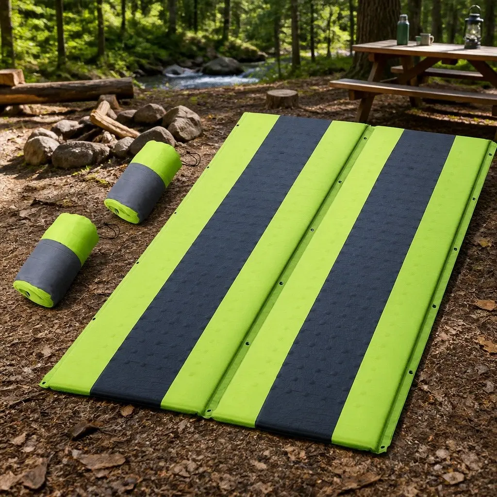 Self Inflating Double Mattress for Outdoor Use