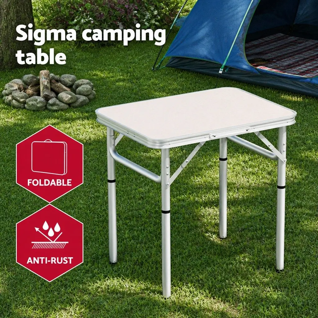 3-Piece Camping Table Chair Set Outdoor Folding Portable Picnic Furniture