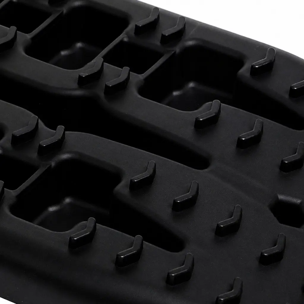 4WD Recovery Tracks Black 95cm Industrial Grade Reinforced Nylon Traction Boards for Mud Sand Snow