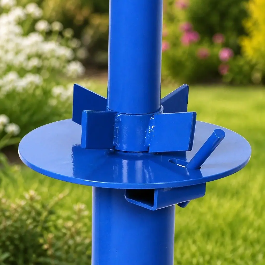 Motorcycle Tire Changer Tool Blue 8"-18" Rim Manual Pry Bar Floor Mount