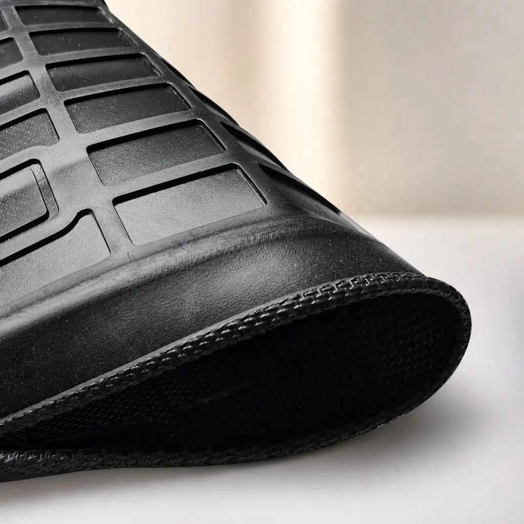 Car Floor Mats Black TPE Waterproof Custom Fit for Tesla Model Y 5-seat Front Rear Trunk Toolbox Set