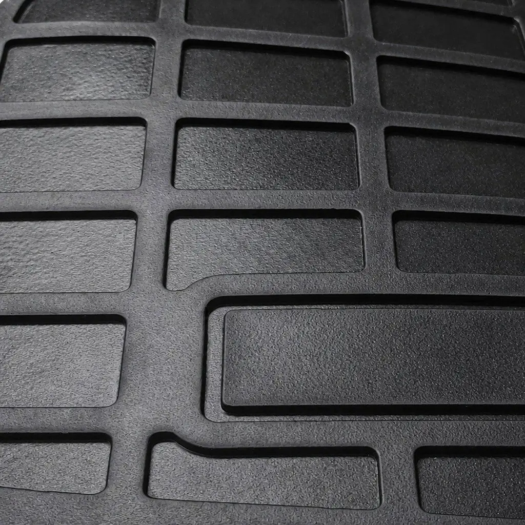 Floor Mats Set Black for Tesla Model Y Front Rear Trunk Toolbox Waterproof TPE