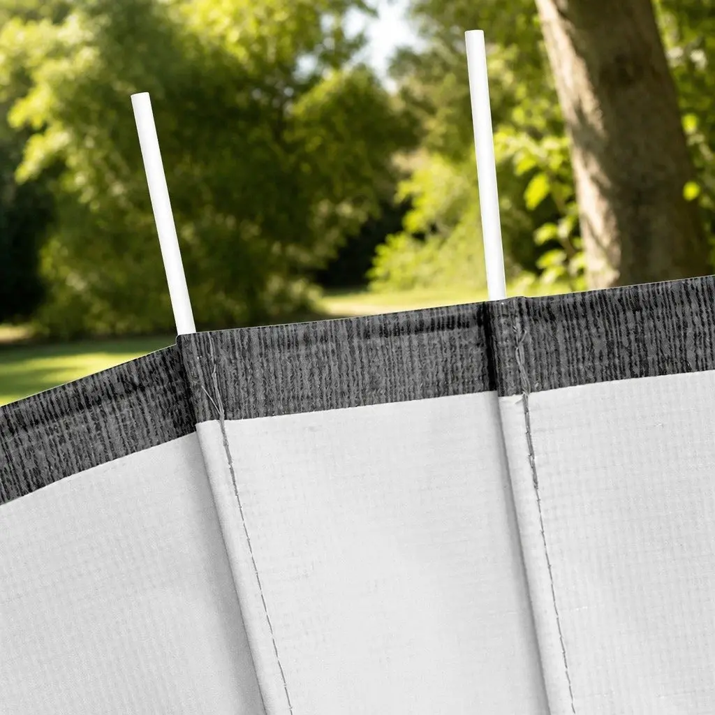 RV Awning Fabric Replacement Grey 18FT Heavy-Duty UV-Resistant Waterproof 4-Layer Construction
