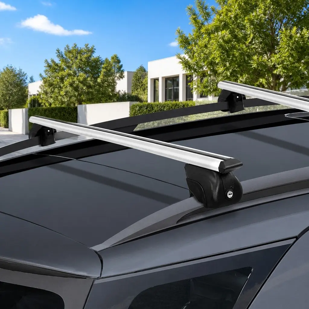 Car Roof Rack Cross Bar Silver 111cm Aluminium Universal Holder Anti-Theft