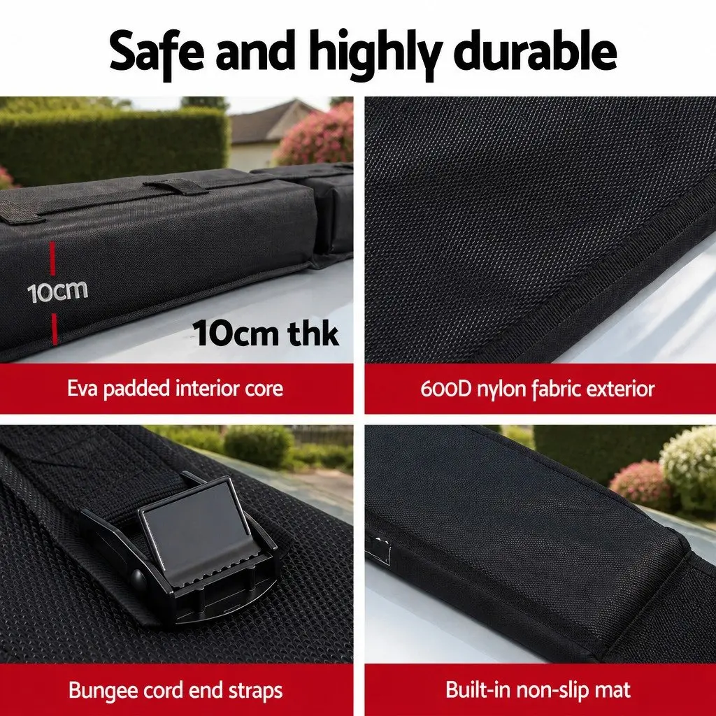 Universal Soft Roof Rack Pads for Kayak Surfboard SUP Canoe, Portable Cross