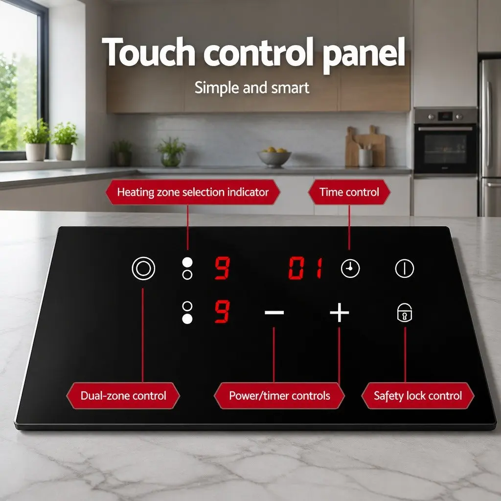30cm Touch Control Electric Cooktop