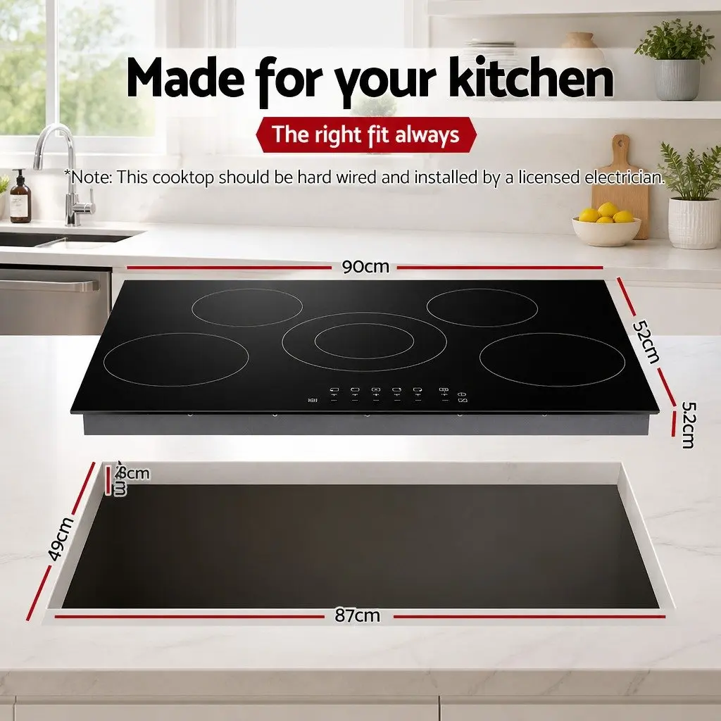 90cm Electric Ceramic Cooktop