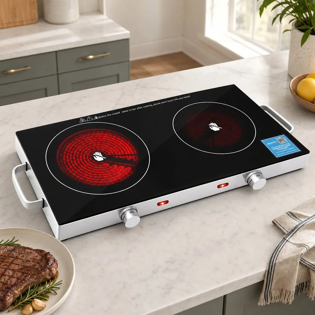 Portable Ceramic Cooktop for Quick Meals