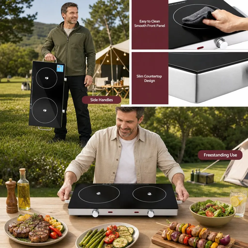 Portable Ceramic Cooktop for Quick Meals