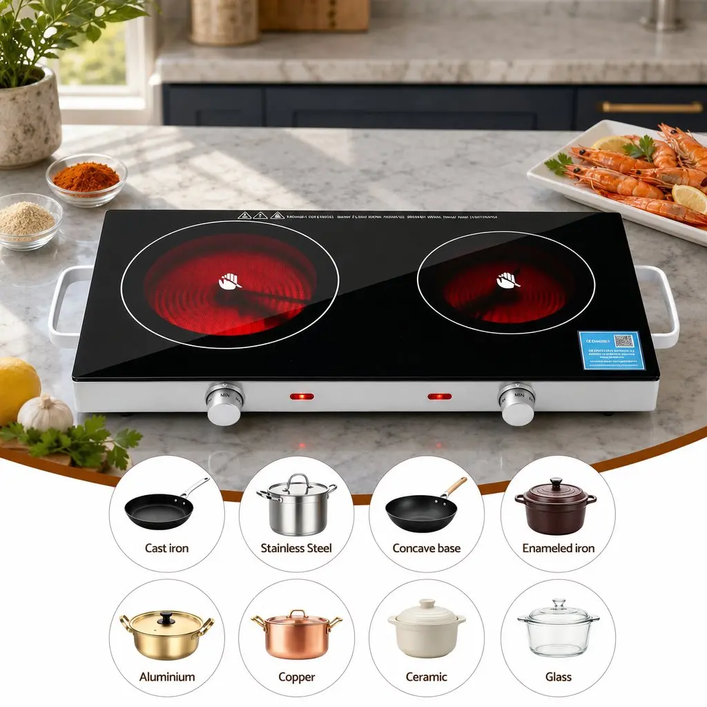 Portable Ceramic Cooktop for Quick Meals