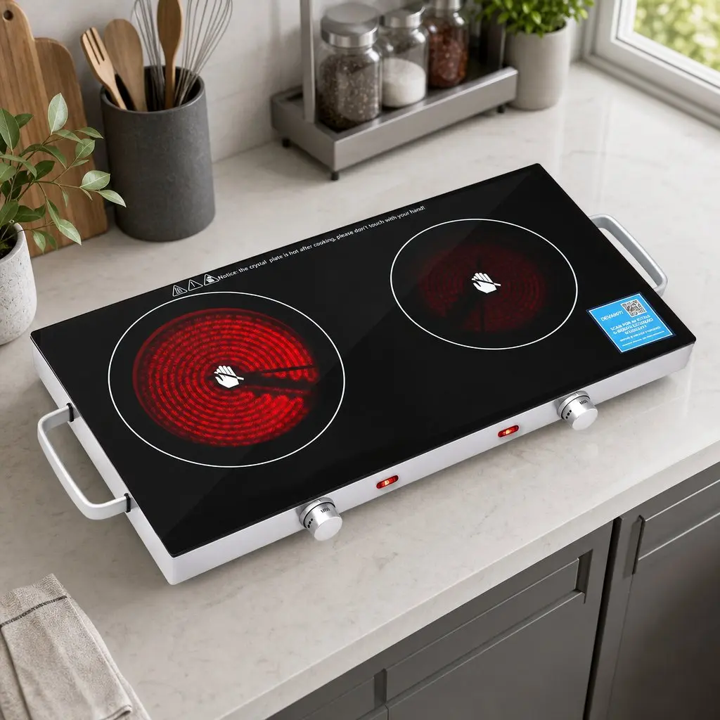 Portable Ceramic Cooktop for Quick Meals
