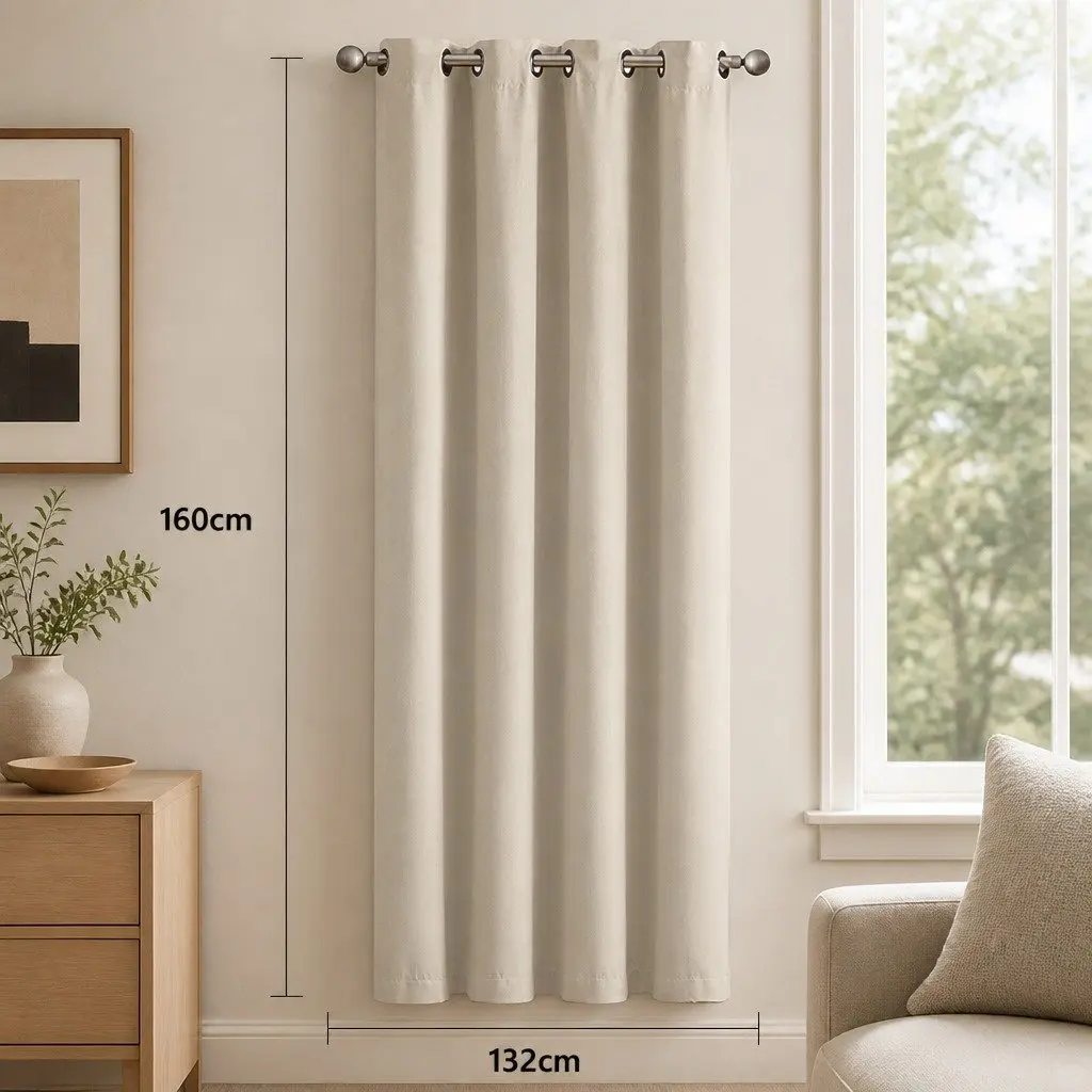 Blackout Curtain Panels Avocado 2 Piece Set Eyelet 3 Layer Noise Insulation