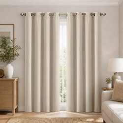 Compact Blackout Curtain Panels 132x213cm - Efficient Design