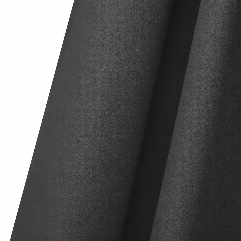 2x Blockout Curtain Panels Eyelet 3 Layer Charcoal Room Darkening Noise