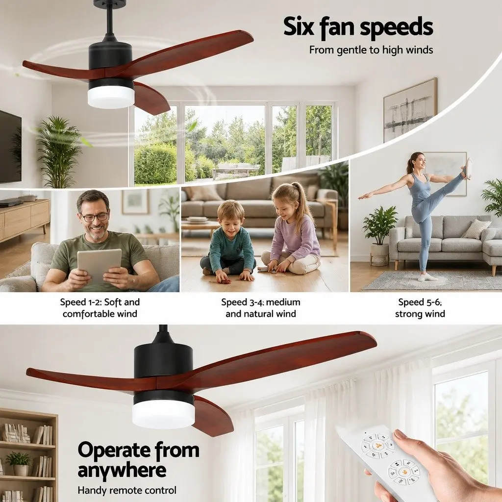 52-Inch Ceiling Fan with Remote Control