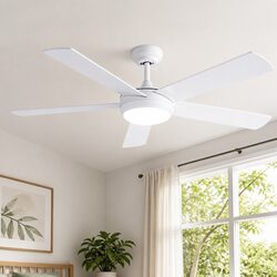 Compact 52-Inch Ceiling Fan with Remote Control