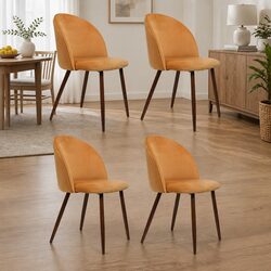 Compact Dining Chairs Set of 4 with Elegant Design
