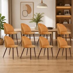 Chic Velvet Dining Chairs Set of 8 for Your Home