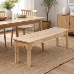 Compact Oak Dining Bench for Modern Living