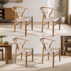 Set of 4 Confidently Designed Dining Chairs