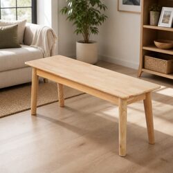 Compact and Sturdy 120cm Wooden Dining Bench