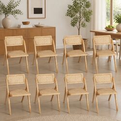 Compact Foldable Dining Chairs Set of 8 – Durable and Stylish