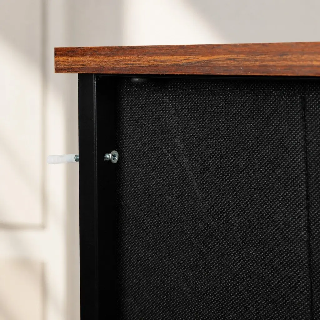Storage Cabinet Brown Tallboy Dresser Removable Drawers