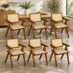Quality Walnut Rattan Dining Chair for Your Space