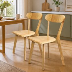 Choose Comfort with This Set of 2 Ergonomic Dining Chairs