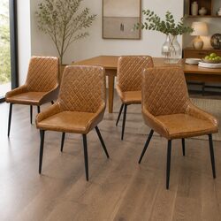 Compact and Stylish Dining Chairs Set of 4