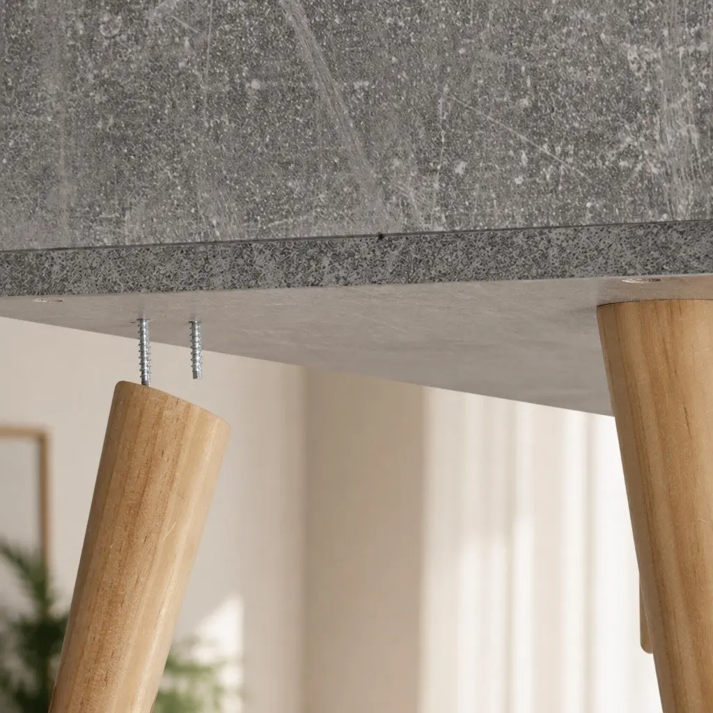 Grey Buffet Sideboard with Ample Storage