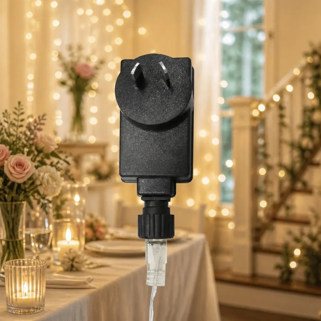 Curtain String Lights Cool White 300 LED Indoor Outdoor Wedding Party Decor