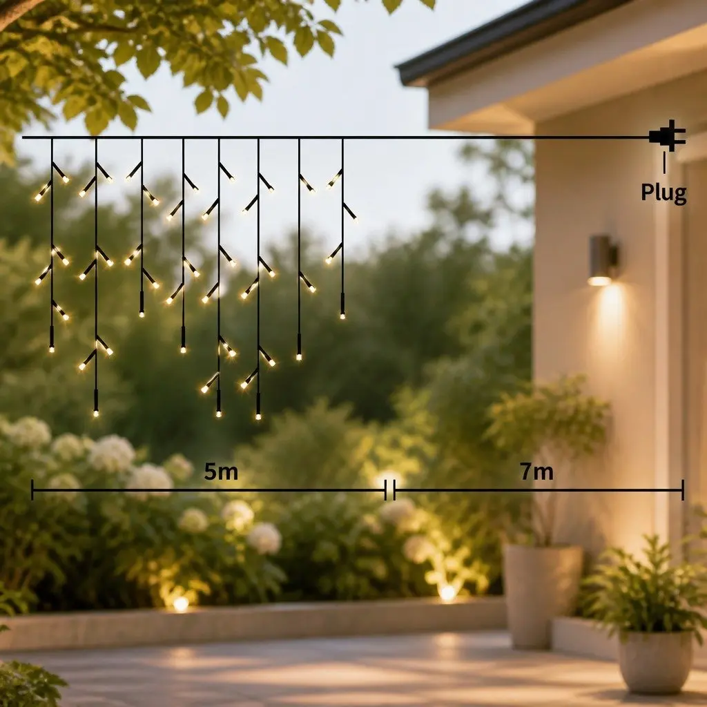 300 LED Curtain Lights with Multiple Colour Options