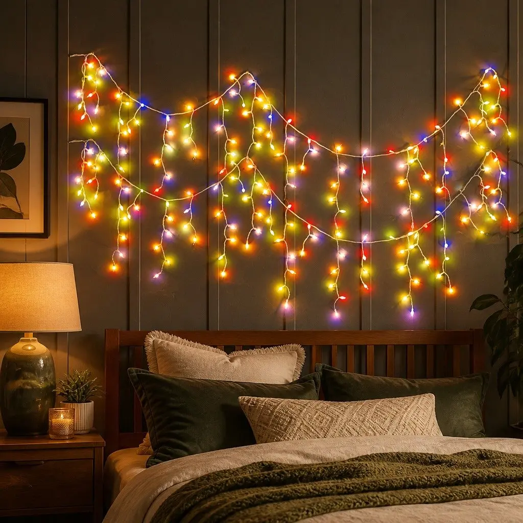 300 LED Curtain Lights with Multiple Colour Options