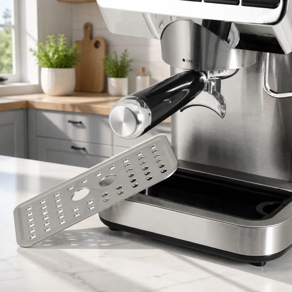 Espresso Coffee Machine Stainless Steel 20 Bar Pressure Instant Heat Milk Frothing