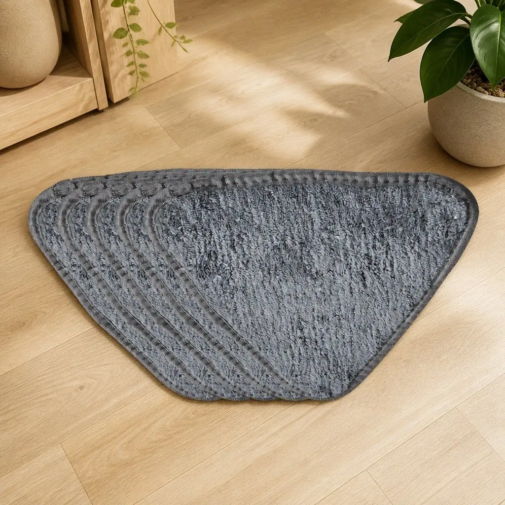 Cleaning Mop White 360° Rotatable Head with 5 Microfibre Cloth Pads