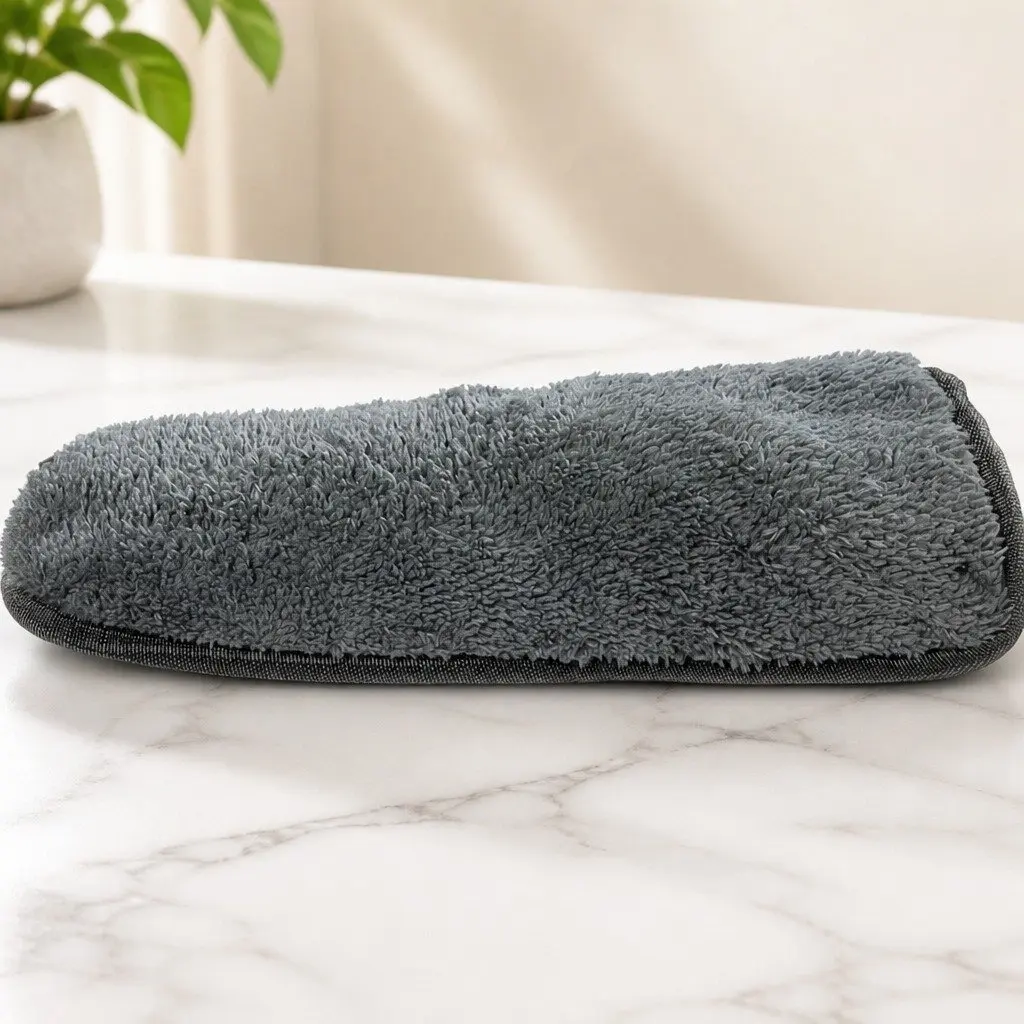 Cleaning Mop White 360° Rotatable Head with 5 Microfibre Cloth Pads