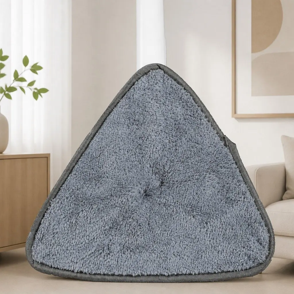 Cleaning Mop White 360° Rotatable Head with 5 Microfibre Cloth Pads