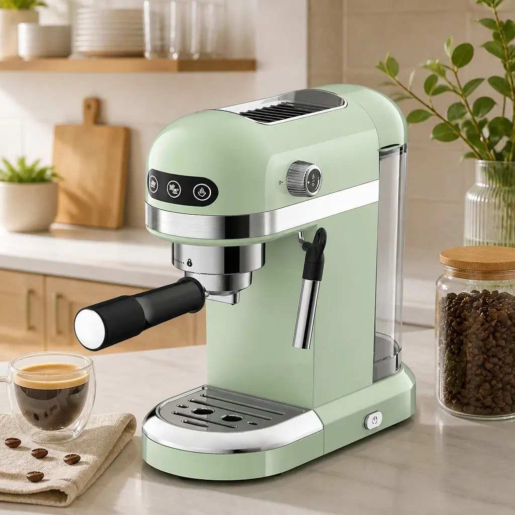 Espresso Machine with Touch Screen Controls