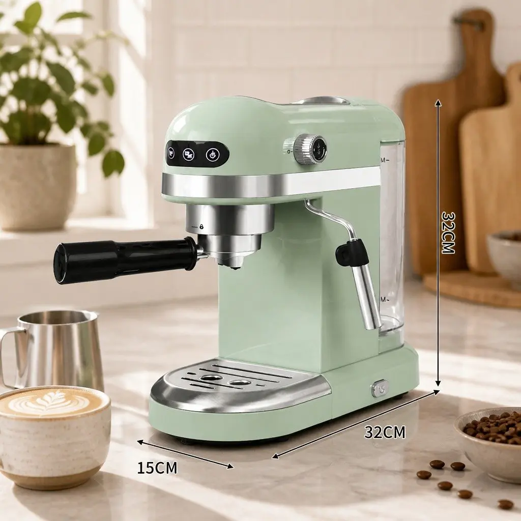 Espresso Machine with Touch Screen Controls