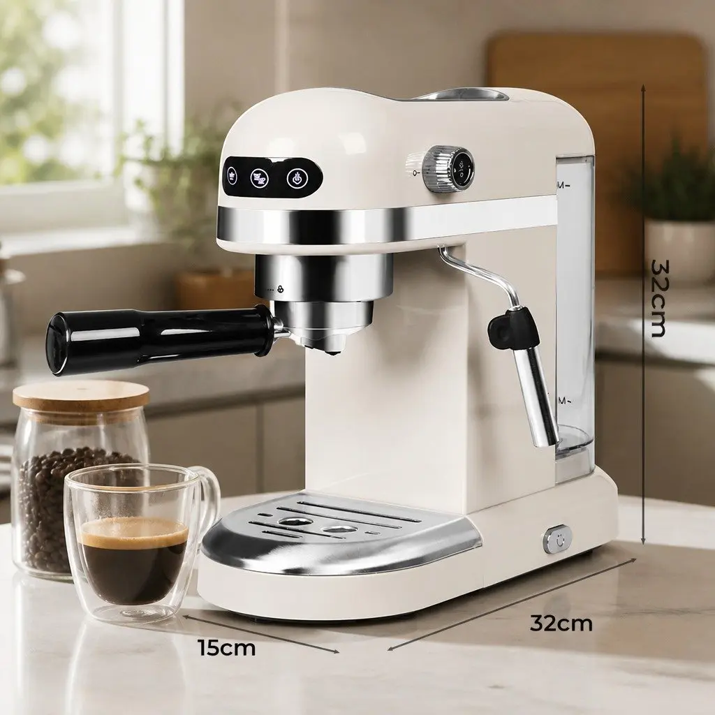 Espresso Machine with Touch Controls